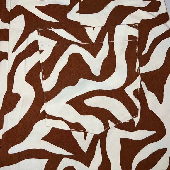 SPANX On The Go Brown Zebra Print Stretch Control Shorts Size XL - Picture 7 of 13